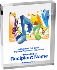 Music Vibrix Acrylic Award [A34BV-MC]