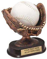 Softball Glove Ball Holder Resin Trophy [SBG690]