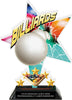 Billiards Shattered Star Colorix Acrylic Trophy- 8.5 inch [TACR85-STR-BL-Q]