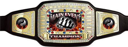 Main Event Champion Award Belt- Black & Gold [CAB-52-BLK-MNEV]