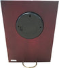 Cherry Finish Clock with Three-Hand Movement Wall Mount or Shelf Stand [TWC1014]