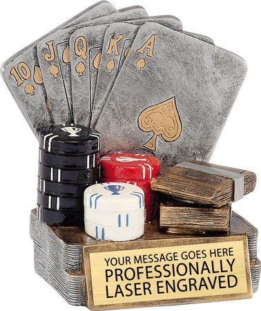 Poker Resin Trophy [RM41-50]