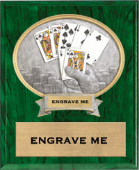 Texas Hold'em Sport Legend Oval Plaque [P10SLO8-PK]