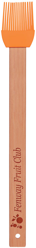 Silicone Baster Brush with Bamboo Handle- Orange [BSTJ9-ORG]