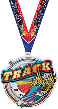 Track Colorix-M Acrylic Medal [MACR375-TK-Q]