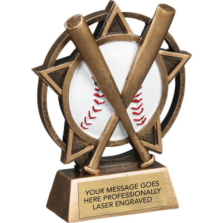 Baseball Orbit - 4.5" Resin Sculpture Trophy [RPORB-BS]