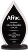 Flame Series Clear Acrylic Award with Black Silk Screened Back - 7.75 inch [AT820-7]