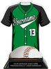 Baseball Jersey Colorix-T Acrylic Trophy - Green [TACR7-JSY-BS-GRN-Q]