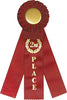 2nd Place Triple Streamer Rosette Ribbon [R10R3-2ND]