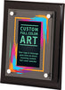 Full Color Piano Finish Floating Acrylic Plaques - Black Finish 8x10 [PAJF2810-FC]