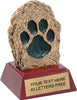 Paw Print Mascot Resin Themes Trophy [S484]