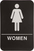 ADA 6 x 9 Black/White Womens Accessible Restroom Sign [AJDA-106]
