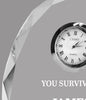 Oval Crystal Clock Award [CLK17-6-X]