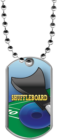 Shuffleboard Dog Tags [DTLAM2-SHFLBRD]