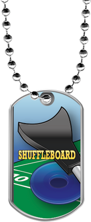 Shuffleboard Dog Tags [DTLAM2-SHFLBRD]