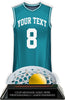 Lacrosse Female Jersey Colorix-T Acrylic Trophy- Teal [TACR7-JSY-LC-TEAL-F-Q]