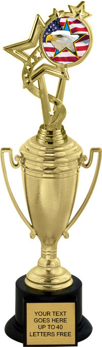 Gold Plastic Cup with Insert Holder [TCF95i]