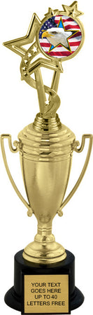 Gold Plastic Cup with Insert Holder [TCF95i]