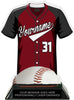 Baseball Jersey Colorix-T Acrylic Trophy- Maroon [TACR7-JSY-BS-MRN-Q]