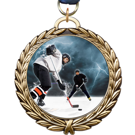 4" XL Wreath Frame Insert Medal [MM34W]