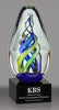 Egg-Shaped Colored Art Glass Award 7