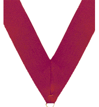 7/8 x 30 in. Maroon Neck Ribbon [NKRB-1032]