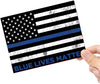 BLUE LIVES MATTER Vinyl Sticker - 6 x 4.5 inch [STK-BLM-FLAG]