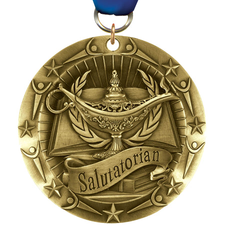 3" Salutatorian World Class Medal [MSWC3-SLT]