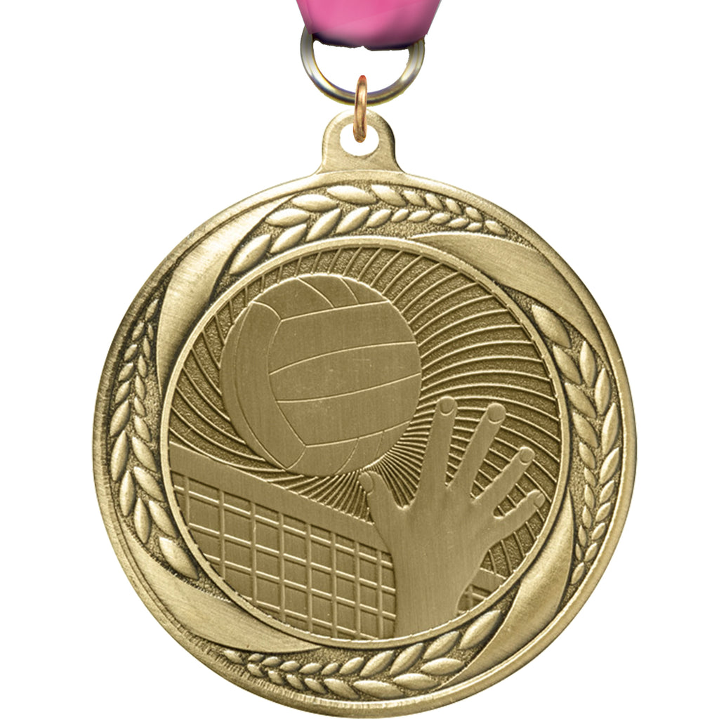 2.25"Volleyball Laurel Wreath Medal [MM2S-17]