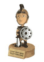 Spartan/Trojan Bobblehead Mascot - 6" Resin Trophy [BHMA-SPAR]