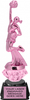 Cheer Pink Metallic Diamond Riser Trophy on Synthetic Regal Base [TDRPNK8-CH]