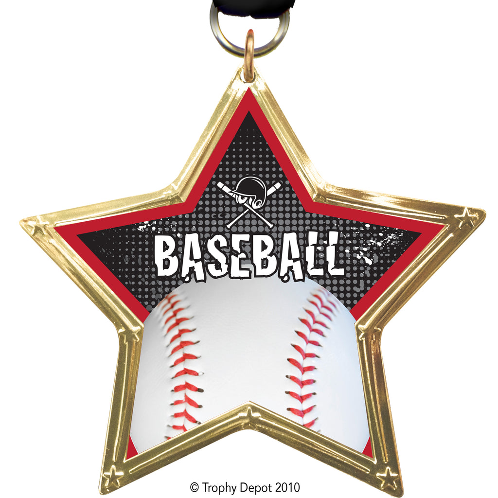 Star-Shaped Insert Medal.