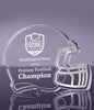 1 inch Thick Football Helmet Acrylic Award - 4 inch [AFBH4-Q]