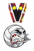 Volleyball Krunch Colorix-M Acrylic Medal [MACR375-KRCH-VB-Q]