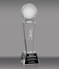 Baseball 3D Laser Crystal Trophy [CRL3D-BS]