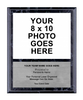 Black Marbleized Vertical Photo Plaque [PP1215-V-BLK]
