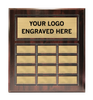 Walnut Finish Perpetual Plaque [PPFP12]