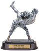 Wrestling Double Pewter Finish Resin Trophy [SGRDW]