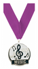 Music Enameled Medal [M2EP-MC-S]