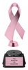 Pink Awareness Ribbon Diamond Riser Trophy [TDRAWRB-PNK]