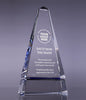 Monolith Two-Tier Award with Reflective Blue Bottom - 10 inch [CM23M-10]