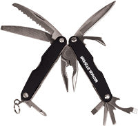 12 Function Multi-Tool with Pouch- Black [MTL035BLK]