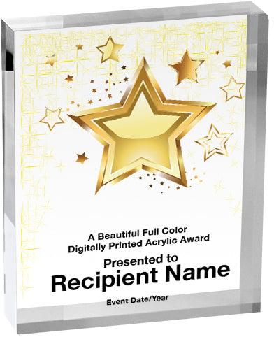Stars Vibrix Acrylic Award [ACB45V-STR]