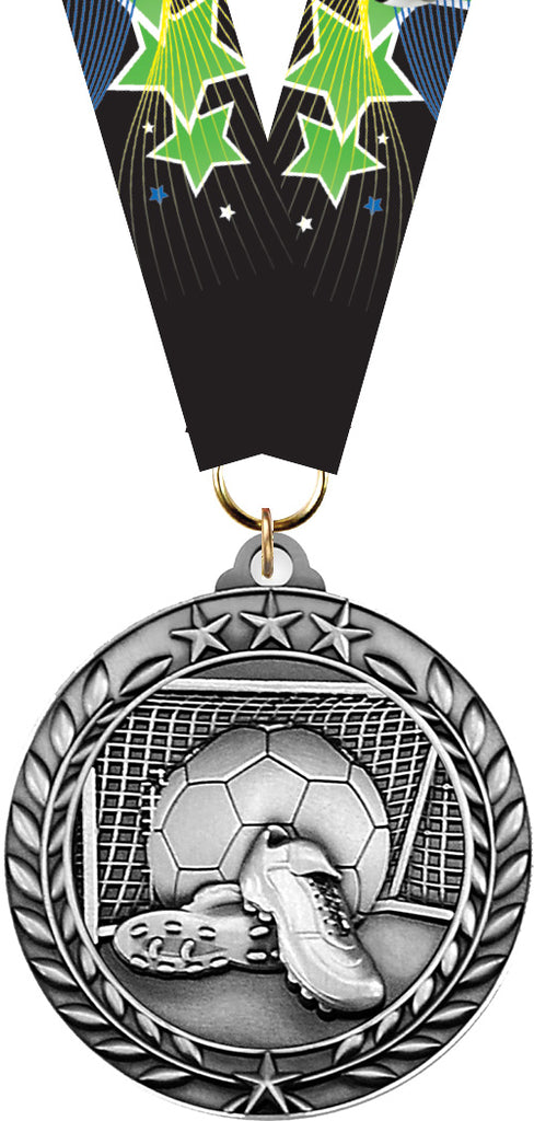 Soccer Dimensional Medal- SIlver [MSW2-SC-S]
