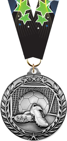 Soccer Dimensional Medal- SIlver [MSW2-SC-S]