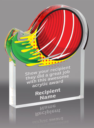 Croquet Splatters Acrylic Award- 3x4 inch [ASLM-34-CRQT-Q]