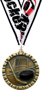 Hockey 3D Rubber Graphic Medal [MRFC2-HK]