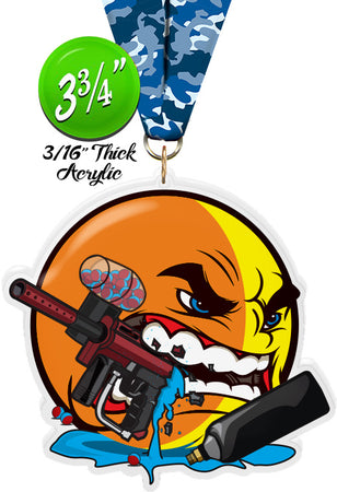 Paintball Krunch Colorix-M Acrylic Medal [MACR375-KRCH-PB-Q]
