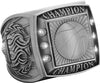 Championship Ring with Activity Insert- Basketball Silver [RGSJ-S-CHMP-BK]