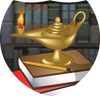 Education Lamp of Knowledge Shield Insert [SH-3716]